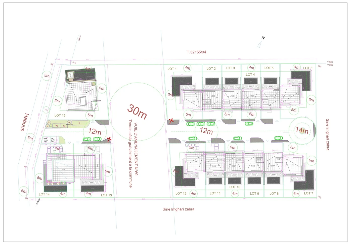 Plan de masse 2D Projet A